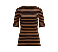 Baumwoll-T-Shirt mit U-Boot-Ausschnitt M Blue