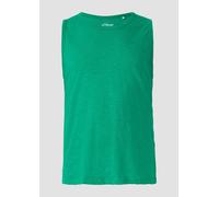 Baumwoll-Tanktop mit Flammgarnstruktur 3XL grün 2169662.7595.3XL