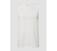 s.Oliver Baumwoll-Tanktop mit Flammgarnstruktur weiß L