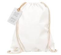 Baumwoll Turnbeutel 1 Stück 38 x 42 cm Sportbeutel Weiss - Rucksack Stofftasche Bag, Beutel, Baumwollbeutel, Jutebeutel Oeko-TEX® geprüft Stoffbeutel Damen & Herren, Kinder Gym Sack zum bemalen Weiss