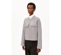BAUMWOLL-WOLL BOMBERJACKE | - beige (M)