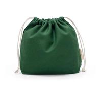 Baumwollbeutel Große Baumwoll-Aufbewahrungstasche mit Kordelzug, strukturierter Canvas-Beutel for empfindliche Kosmetika, vielseitig einsetzbarer Reise-Organizer(Dark green)