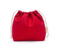 Baumwollbeutel Große Baumwoll-Aufbewahrungstasche mit Kordelzug, strukturierter Canvas-Beutel for empfindliche Kosmetika, vielseitig einsetzbarer Reise-Organizer(Wine red)