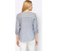 Baumwollbluse hellblau 46