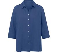 Baumwollbluse jeansblau 46 Baumwolle