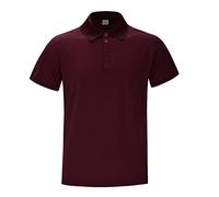 Baumwolle Poloshirt Herren Sommer,Kurzarmshirt Herren,Stretch Polo Shirt,Slim Fit Muskelshirts,Einfarbig Polohemd,Casual Sportshirt,Atmungsaktiv Schnell Trocknend Fitness Laufshirt