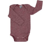 Cosilana Baby Body langarm 74/80 Weinrot meliert