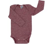 Cosilana Baby Body langarm 86/92 Weinrot meliert