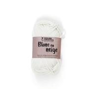 Baumwollgarn zum Häkeln und für Amigurumi 55 m - weiß