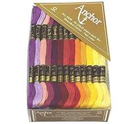 Baumwollgarnstränge. Regenbogenfarben Kreuzstich-Fäden-Set zum Basteln für Armbänder, Zahnseide, DIY-Haarring, 50 Knäuel, 2 Seiten mit je 25 Farbtönen, 8 m (1111)