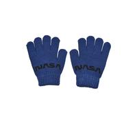 Baumwollhandschuhe MISTERTEE "MisterTee Unisex NASA Knit Glove Kids", Mädchen, Gr. L/XL, blau (royal), 100% Polyacryl, Handschuhe (24054520-L) royal
