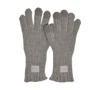 Baumwollhandschuhe URBAN CLASSICS "Urban Classics Unisex Knitted Wool Mix Smart Gloves", Damen, Gr. S/M, grau (erdgrau), 100% Polyacryl, Handschuhe (97418302-S) erdgrau