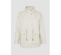 Baumwolljacke mit Tunnelzug in der Taille 48 grau 2166108.9042.48