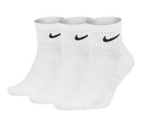 Baumwollknöchelsocken Nike EVERYDAY CUSHIONED QUARTER (3 PAIRS) weiß SX7667-100 - S