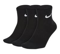 Baumwollknöchelsocken Nike EVERYDAY LIGHTWEIGHT QUARTER (3 PAIRS) schwarz SX7677-010 - S