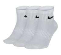 Baumwollknöchelsocken Nike EVERYDAY LIGHTWEIGHT QUARTER (3 PAIRS) weiß SX7677-100 - S