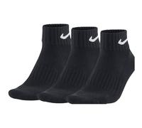 Baumwollknöchelsocken Nike VALUE COTTON QUARTER (3 PAIRS) schwarz SX4926-001 - M