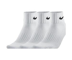 Baumwollknöchelsocken Nike VALUE COTTON QUARTER (3 PAIRS) weiß SX4926-101 - M