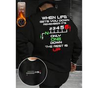 Baumwolloberteil für Herren, gemustertes Oberteil im Motorradstil, schwarzes Sweatshirt mit überschnittenen Schultern für Herren, lockeres Oversize-Sw