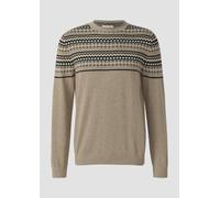 Baumwollpullover mit Norwegermuster L Beige 2178346.80X0.L