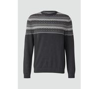 Baumwollpullover mit Norwegermuster M grau 2178346.98X0.M