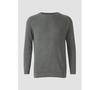 Baumwollpullover mit Raglanärmeln und Logo-Patch 3XL grau 2172184.9730.3XL