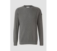 Baumwollpullover mit Raglanärmeln und Logo-Patch 3XT grau 2172190.9730.3XT