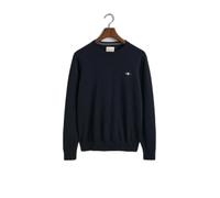 GANT Herrenpullover Classic Cotton C-Neck – Evening Blue – Standard