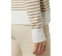 Baumwollpullover mit Streifen beige 38