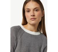 Baumwollpullover mit Streifen schwarz 34