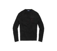 Polo Ralph Lauren Cotton Cable Pullover Polo Black Schwarz L
