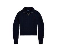 Baumwollpullover mit Zopfmuster XL Blue