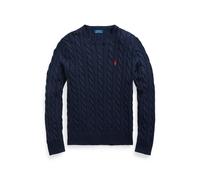 Baumwollpullover mit Zopfmuster XXL Blue