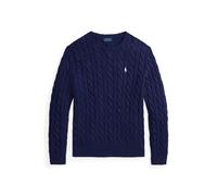 Polo Ralph Lauren Regular Fit Strickpullover aus reiner Baumwolle in Marine, Größe XXL