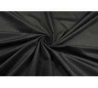 Baumwollsamt Samt Velours Velvet Bekleidungsstoff Kleidersamt Stretch elastisch Baumwolle Bekleidungsstoff Polsterstoff Dekostoff zum Nähen (Schwarz)