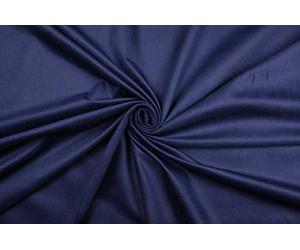 Baumwollsamt Samt Velours Velvet Bekleidungsstoff Kleidersamt Stretch elastisch Baumwolle Bekleidungsstoff Polsterstoff Dekostoff zum Nähen (Nachtblau)