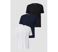 s.Oliver Herren 2155030 T-Shirt, blau|schwarz|weiß, S