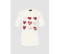 s.Oliver BLACK LABEL - T-Shirt creme - Gr. - 42