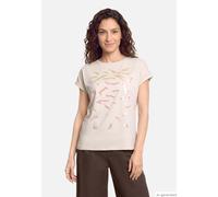 Kurzarmshirt CARTOON "Damen mit Ärmelaufschlag", Damen, Gr. 40, beige (patch nature, nature), Obermaterial: 100% Baumwolle, loose fit normal, Rundhals, Shirts (40998065-40) patch nature, nature