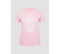 QS Baumwollshirt mit Frontprint zartrosa L