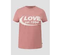 Baumwollshirt mit Frontprint L Rosa 2170599.44D0.L