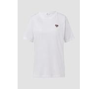 Baumwollshirt mit Stickerei | Volksfest 40 weiß 2176673.01D1.40