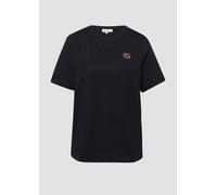 Baumwollshirt mit Stickerei | Volksfest 46 schwarz 2176673.99D0.46