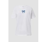 Baumwollshirt mit Stickerei | Volksfest 46 weiß 2176673.01D2.46