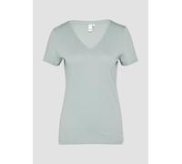 Baumwollshirt mit V-Ausschnitt L grün 2162977.7217.L