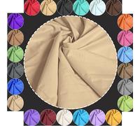 Baumwollstoff Meterware Uni Beige 240cm MAXI BREITE 50cm Länge 100% Baumwolle Patchwork Dekostoff Baumwolle Stoffe Einfarbig zum Nähen