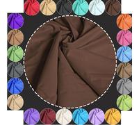 Baumwollstoff Meterware Uni Braun 240cm MAXI BREITE 50cm Länge 100% Baumwolle Patchwork Dekostoff Baumwolle Stoffe Einfarbig zum Nähen