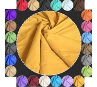 Baumwollstoff Meterware Uni Gelb 240cm MAXI BREITE 50cm Länge 100% Baumwolle Patchwork Dekostoff Baumwolle Stoffe Einfarbig zum Nähen