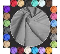 Baumwollstoff Meterware Uni Grau 240cm MAXI BREITE 50cm Länge 100% Baumwolle Patchwork Dekostoff Baumwolle Stoffe Einfarbig zum Nähen