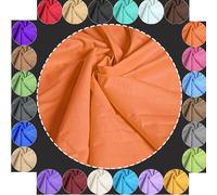 Baumwollstoff Meterware Uni Orange 240cm MAXI BREITE 50cm Länge 100% Baumwolle Patchwork Dekostoff Baumwolle Stoffe Einfarbig zum Nähen